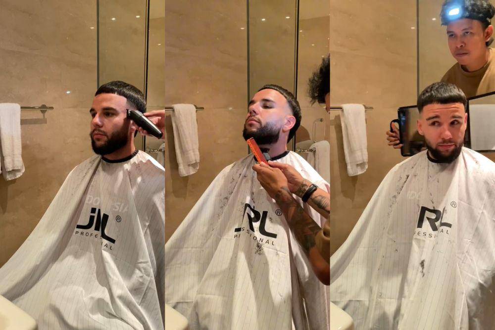 pemain Timnas Indonesia cukur rambut sebelum tanding (instagram.com/okprats)