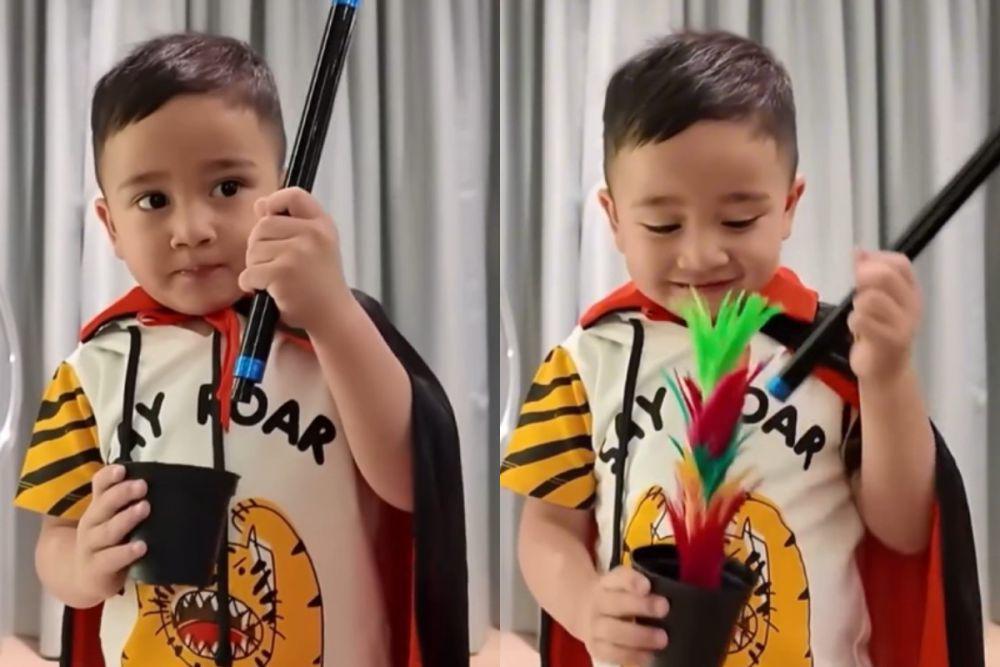 7 Potret Cipung Pamer Aksi Sulap, Punya Bakat Terpendam!
