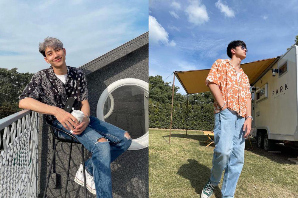 7 Inspirasi Outfit Kemeja Vintage ala Mond Tanutchai, Unik dan Kece!