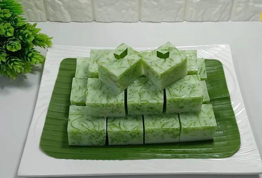 ilustrasi puding santan pandan (YouTube.com/Diary Siska)
