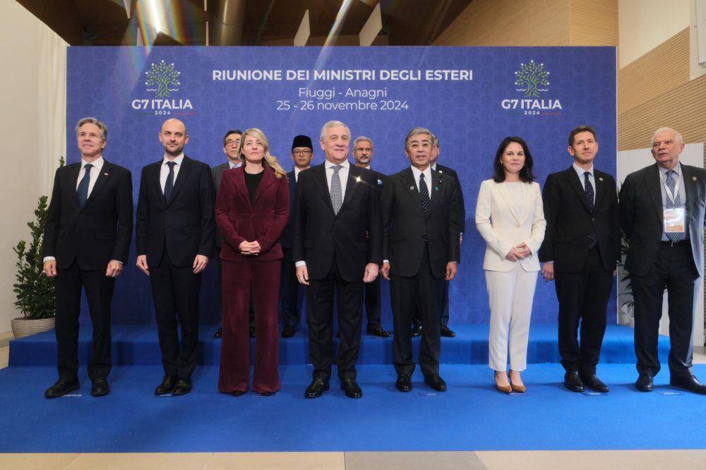 Menteri Luar Negeri RI Sugiono di pertemuan Menlu G7 Italia. (dok. Kemlu RI)