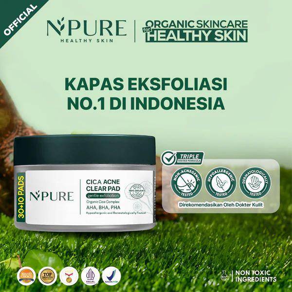 NPURE Cica Acne Clear Pad (npureofficial.id)