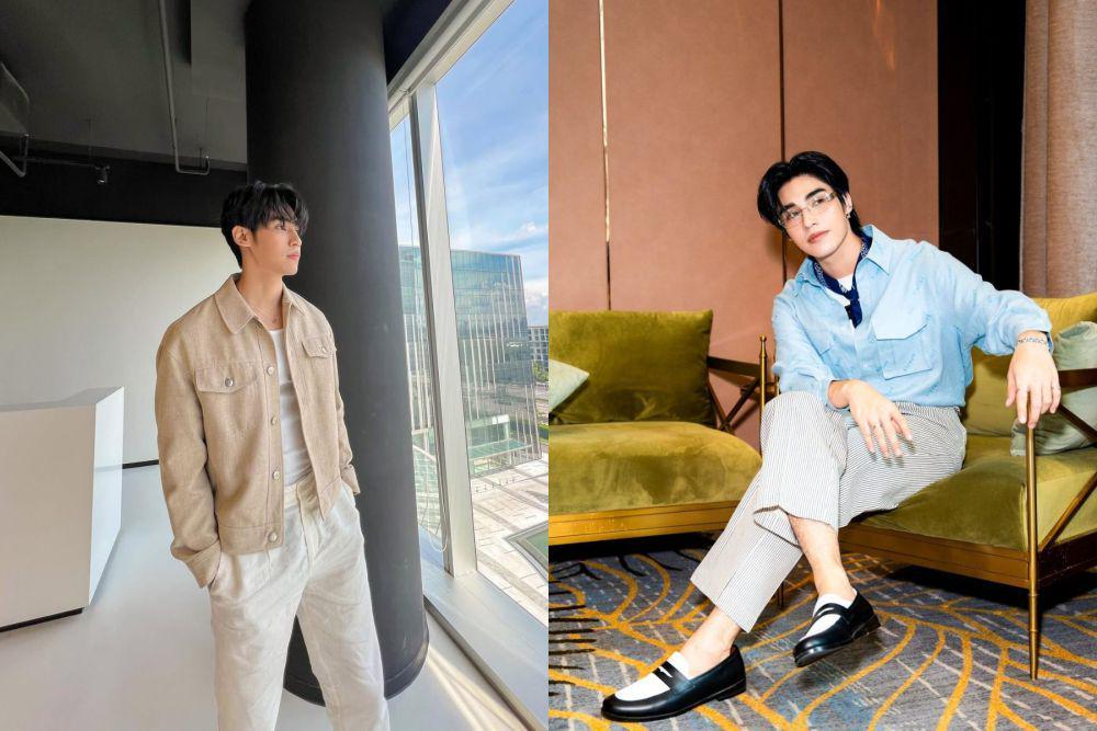 7 Inspirasi Outfit Nuansa Kalem ala Poom Phuripan, Lembut Banget!