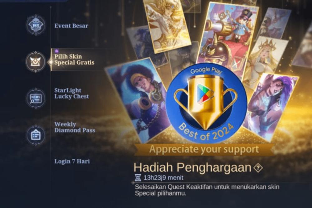 Event Skin Spesial Gratis di Mobile Legends, Ada 10 Pilihan Skin