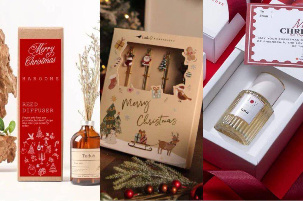 Hampers Natal di bawah Rp100 Ribuan (shopee.co.id/harooms |shopee.co.id/lanasaint|shopee.co.id/tataperfume.id)