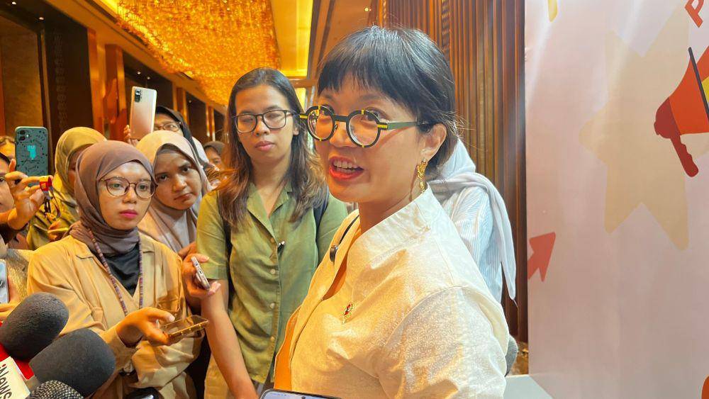 Stella Christie di The Westin Jakarta, Selasa (26/11/2024) (IDN Times/Via Marchellinda Gunanto)