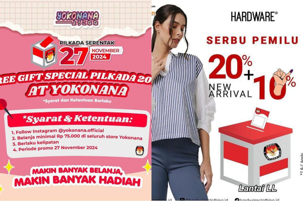 22 Diskon Pilkada 2024 Mulai Produk Fashion, Skincare, hingga Makeup!