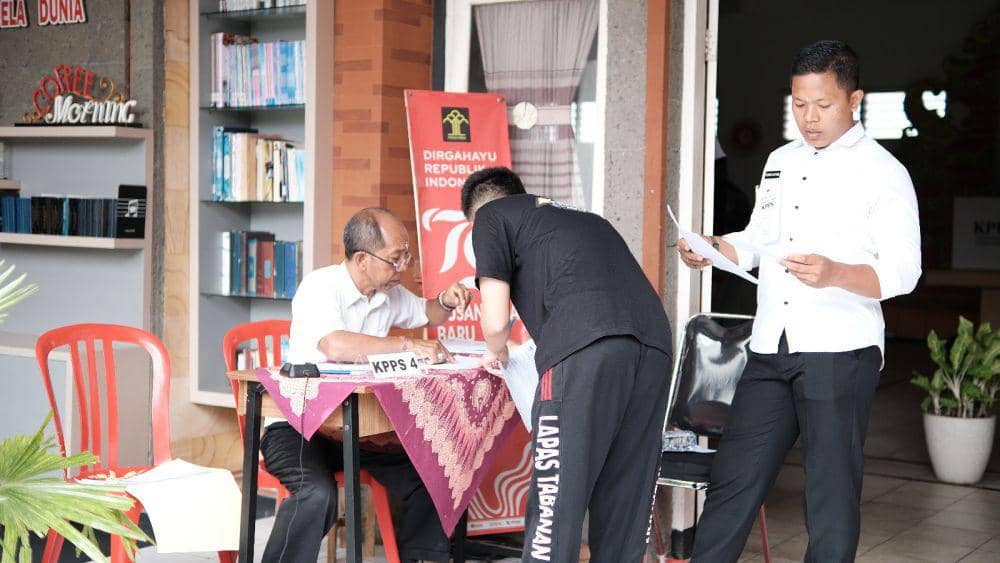 Pemungutan suara di Lapas Tabanan (Dok.IDNTimes/Istimewa)