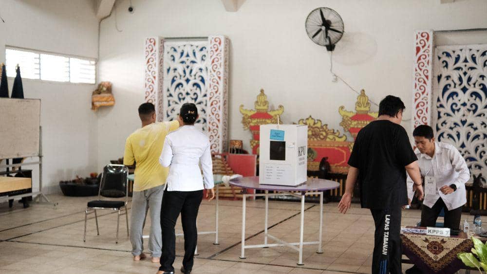 Pemungutan suara di Lapas Tabanan (Dok.IDNTimes/Istimewa)