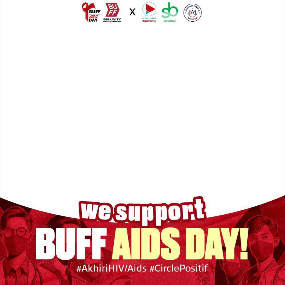 Ilustrasi Twibbonize Hari AIDS Sedunia (twibbonize.com/buff aidsday)