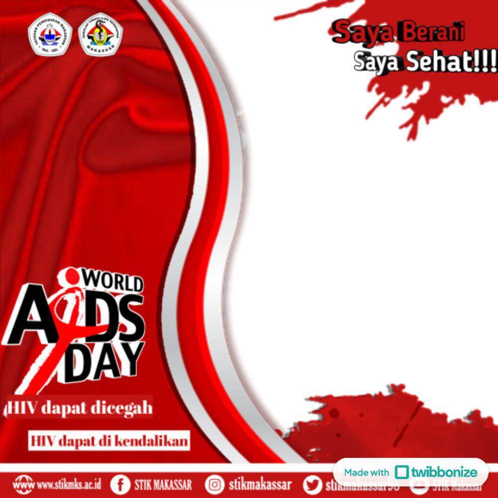 Ilustrasi Twibbonize Hari AIDS Sedunia (twibbonize.com/ARMAN JAYA )
