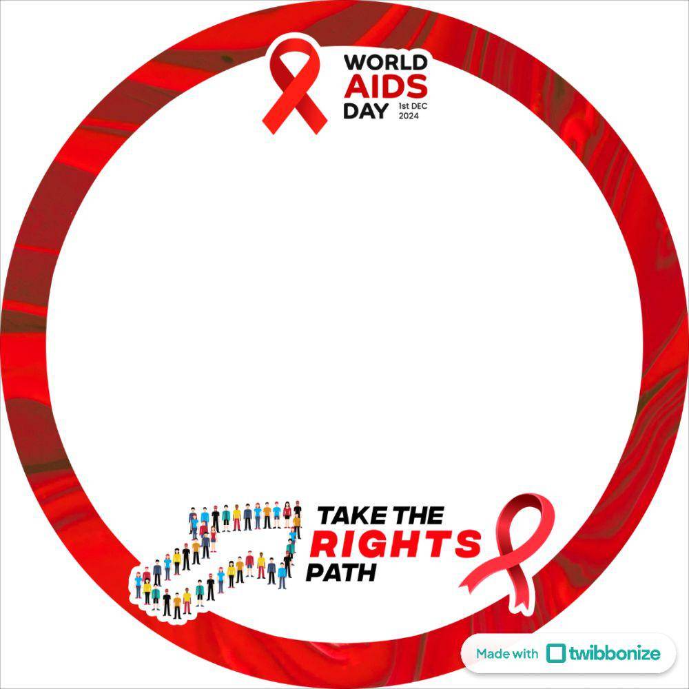 Ilustrasi Twibbonize Hari AIDS Sedunia (twibbonize.com/AIS Communications)