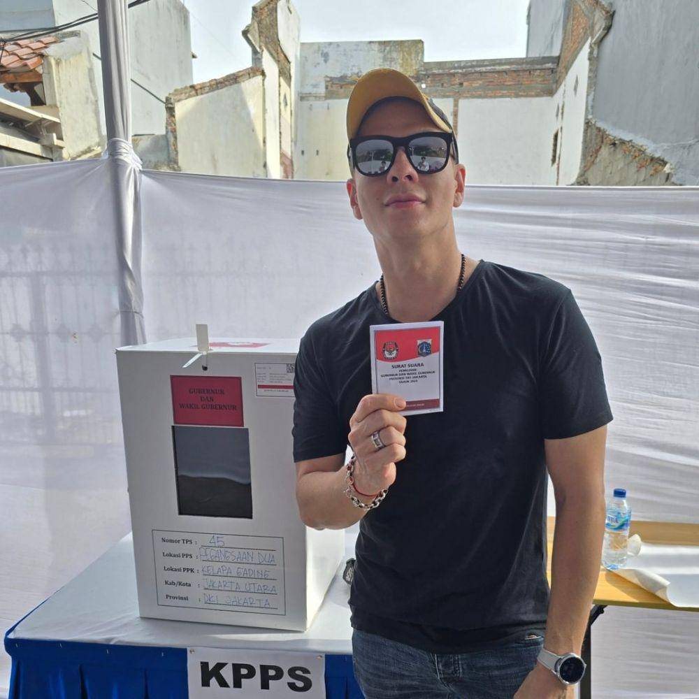 Artis Indonesia Nyoblos Pilkada 2024 (Instagram.com/bertrand_1407)