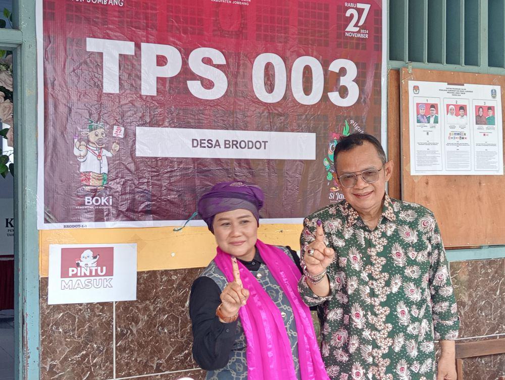 Usai Mencoblos di Jombang Luluk Ajak Kawal Penghitungan Suara TPS