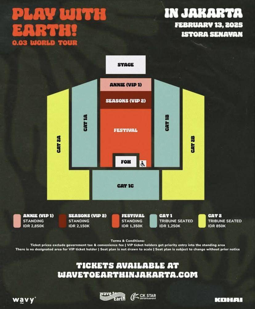 harga tiket konser wave to earth di Jakarta dan cara belinya (Instagram.com/ckstar.id)