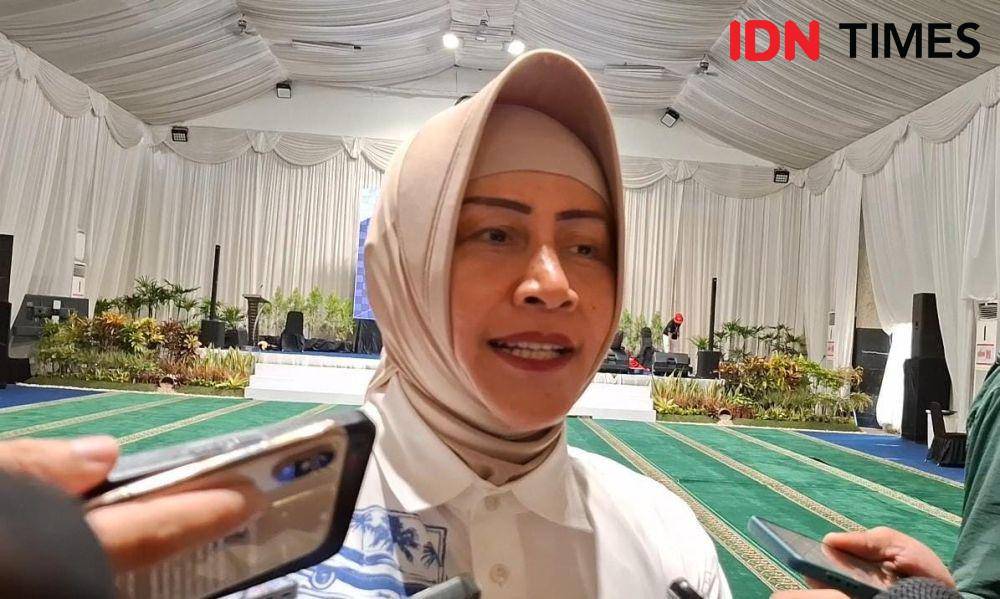 Calon Wali Kota Makassar nomor urut 3, Indira Yusuf Ismail, Rabu (27/11/2024). IDN Times/Darsil Yahya
