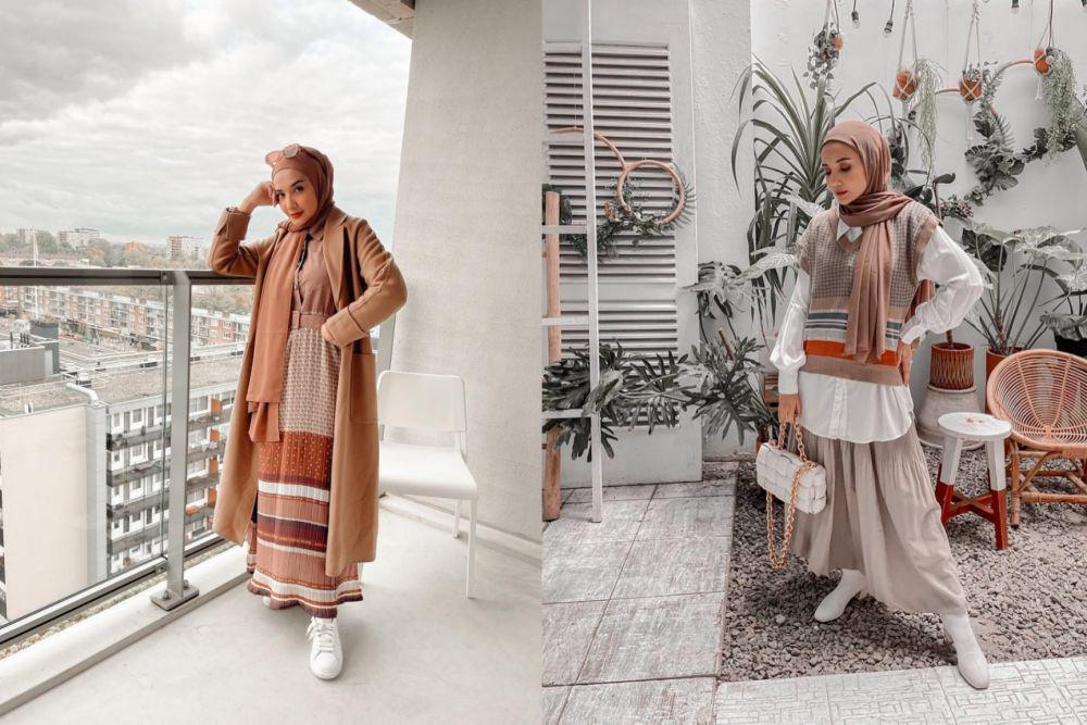 7 Inspirasi Outfit Retro Hijab ala Zaskia Sungkar, Elegan!