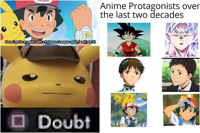 8 Meme Ash Ketchum, Bocah yang dari Dulu sampai Sekarang 10 Tahun Mulu