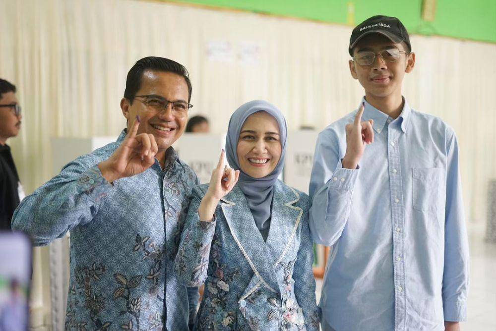 Artis Indonesia Nyoblos Pilkada 2024 (Instagram.com/sahrulgunawanofficial)