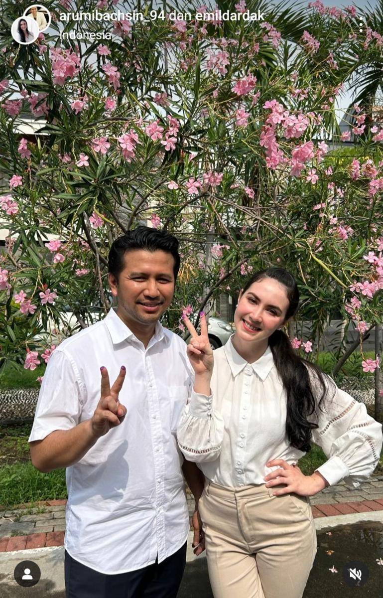 Artis Indonesia Nyoblos Pilkada 2024 (Instagram.com/arumibachsin_94)