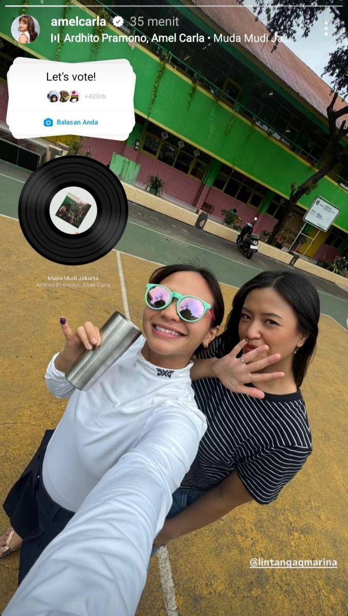 Artis Indonesia Nyoblos Pilkada 2024 (Instagram.com/amelcarla)
