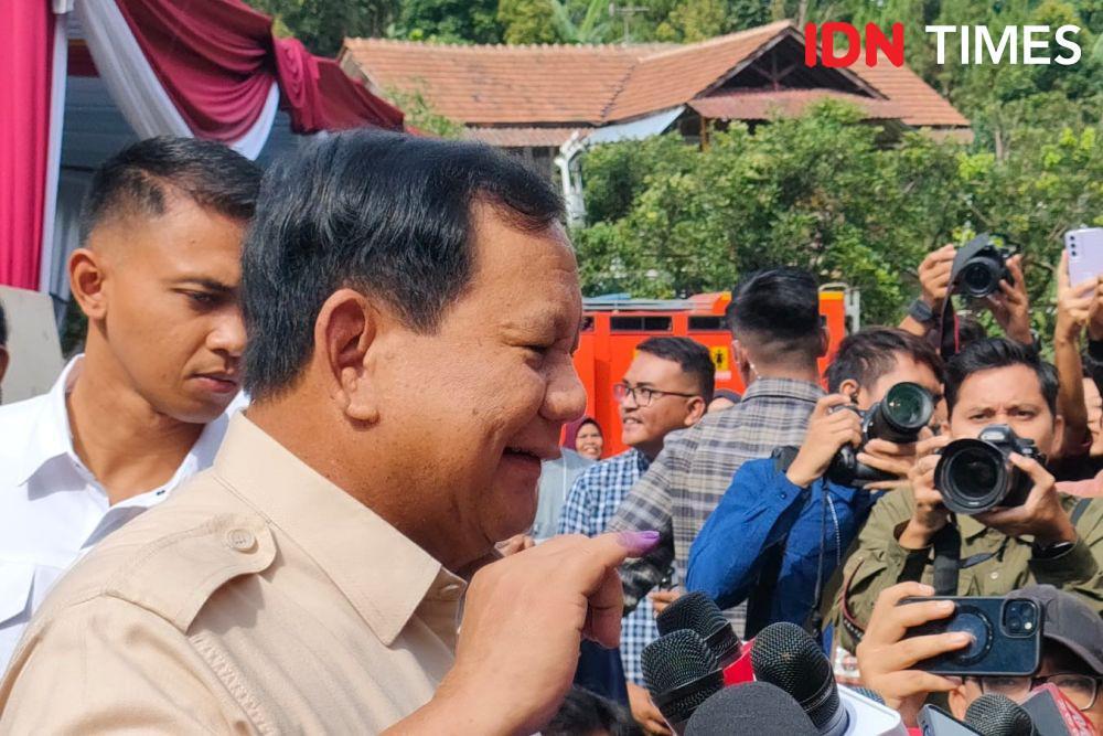 Prabowo: Terserah Rakyat Pilih Calon yang Mana, Pemilu Menang Kalah Biasa