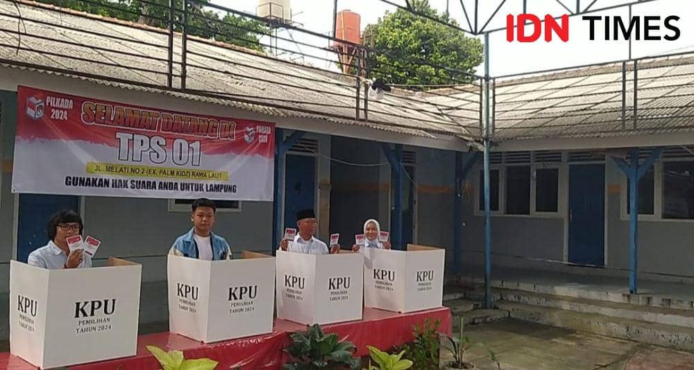 Calon Gubernur Lampung nomor urut 02, Rahmat Mirzani Djausal, Rabu (27/11/2024). (IDN Times/Martin L Tobing).