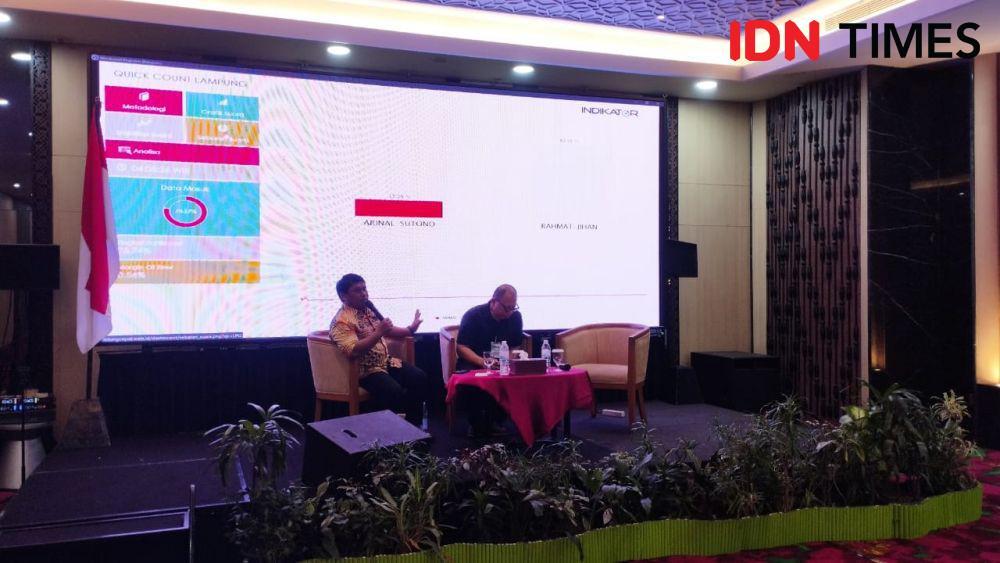 Quick Count Indikator: Pilgub Lampung Mirza-Jihan Peroleh 82,7 Persen