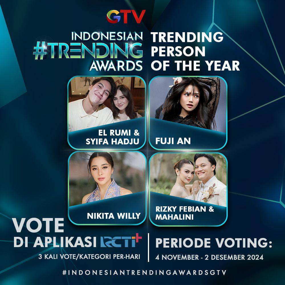 Nominasi Indonesia Trending Awards 2024 (Instagram.com/officialgtvid)