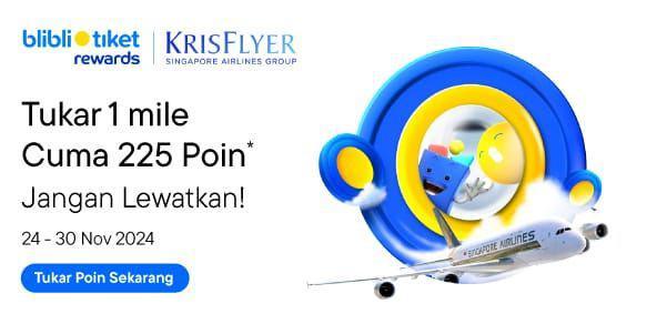 Libur Akhir Tahun, Blibli Gandeng Singapore Airlines Hadirkan Program Tukar Poin