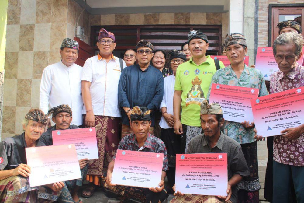 9 Keluarga Di Denpasar Terima Bantuan Rumah Layak Huni