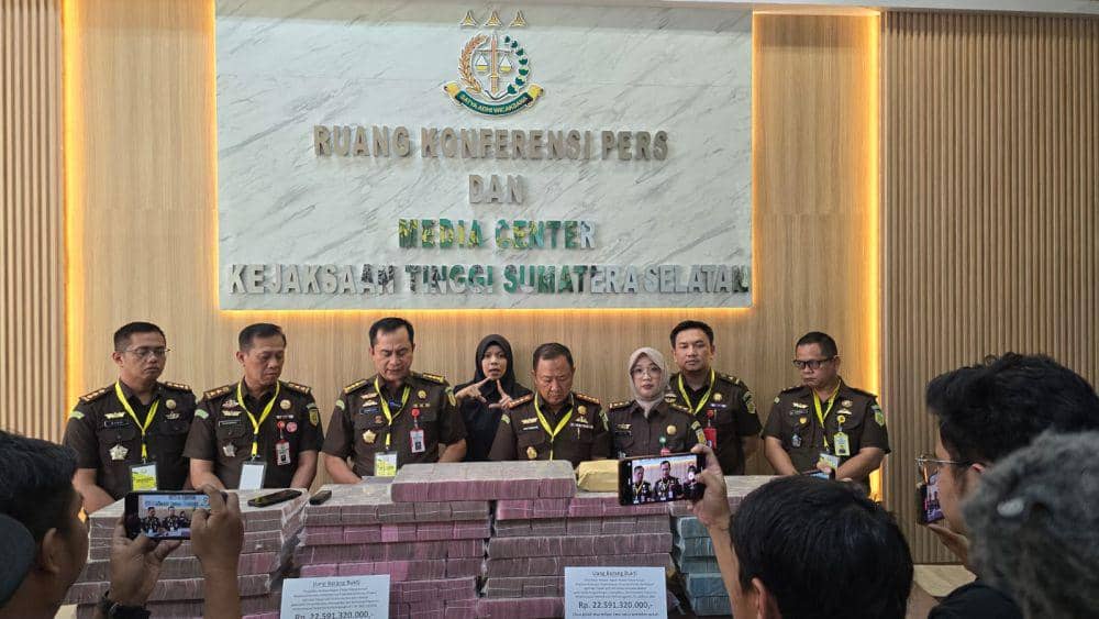 Kejati Sumsel Sita Uang Korupsi LRT Senilai Rp22,5 Miliar