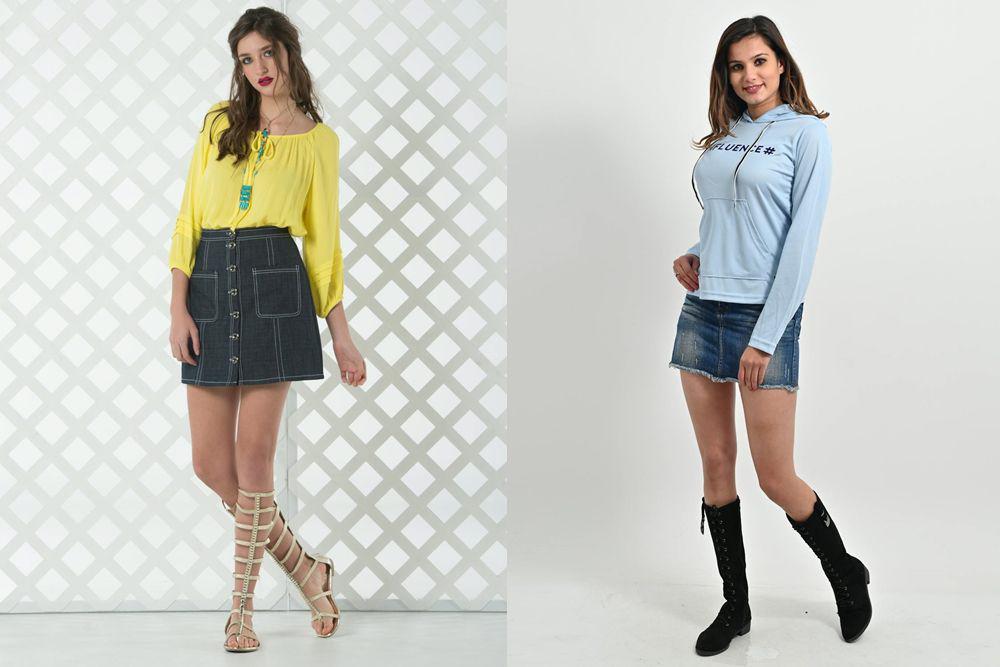 10 Inspirasi Mix and Match Mini Skirt Denim, Super Stunning!