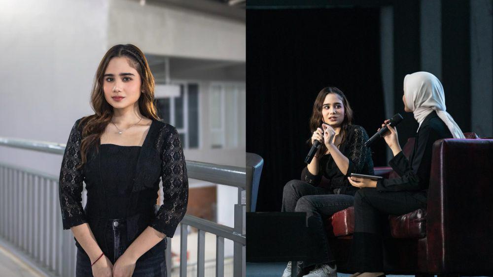 7 Potret Tissa Biani Mengisi Talk Show di UI, Percaya Diri!