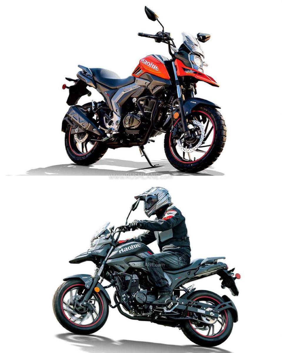 Desainnya sama dengan Haojue DL160 (Rushlane)