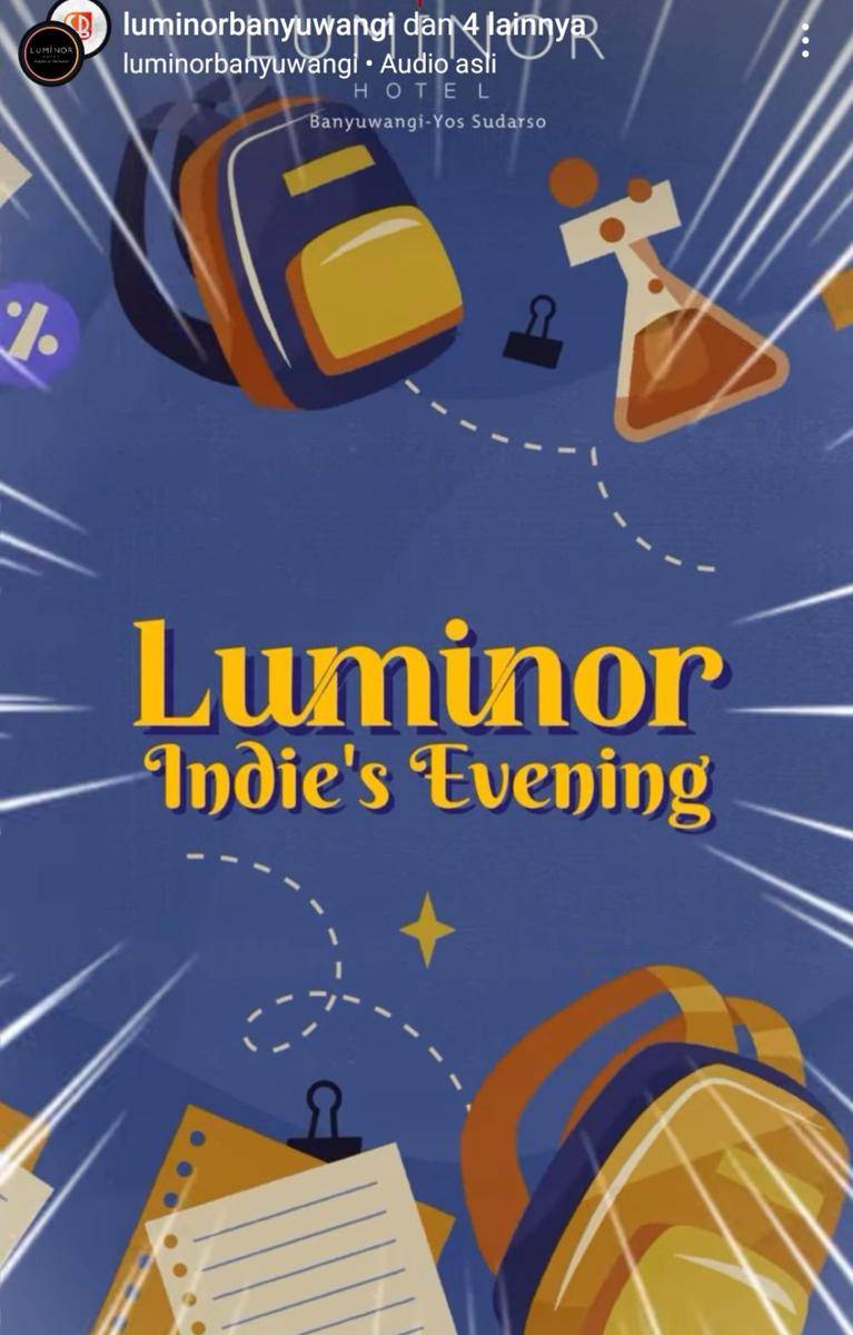 Poster event new years Luminor Hotel Banyuwang. Instagram.com/luminorbanyuwangi