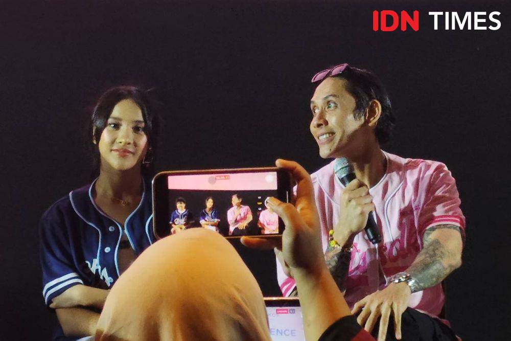 Ganindra Bimo di premiere film Cinta Tak Seindah Drama Korea, Kamis (28/11/2024) (dok. IDN Times/Shandy Pradana)