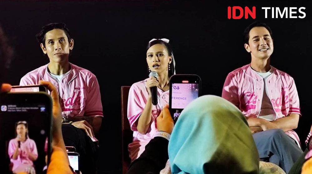 Lutesha di premiere film Cinta Tak Seindah Drama Korea, Kamis (28/11/2024) (dok. IDN Times/Shandy Pradana)