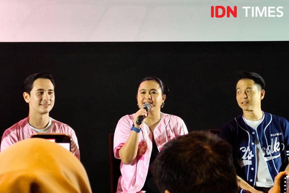 Meira Anastasia di premiere film Cinta Tak Seindah Drama Korea, Kamis (28/11/2024) (dok. IDN Times/Shandy Pradana)