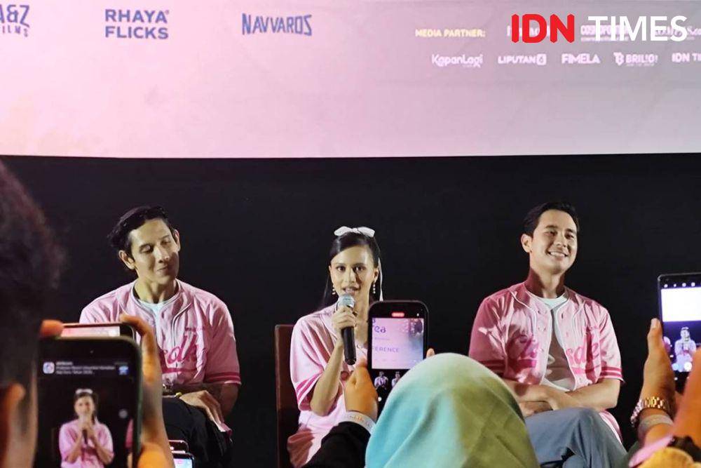 Lutesha di premiere film Cinta Tak Seindah Drama Korea, Kamis (28/11/2024) (dok. IDN Times/Shandy Pradana)