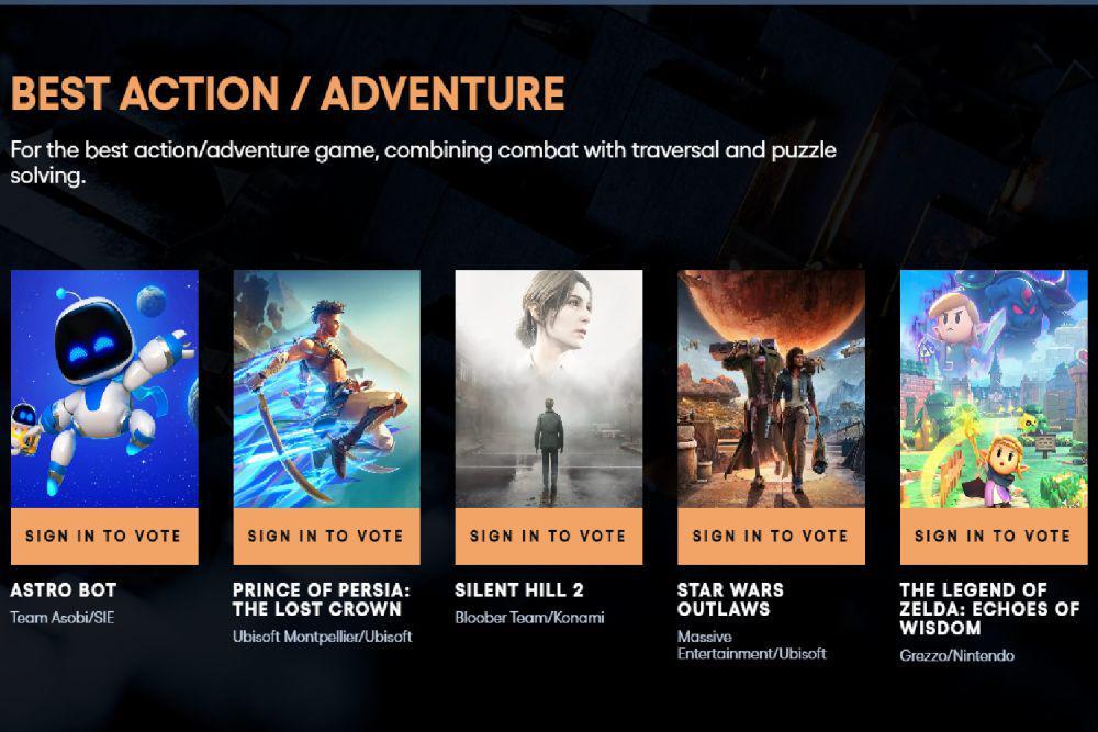 Prediksi Juara Best Action Adventure di The Game Awards 2024