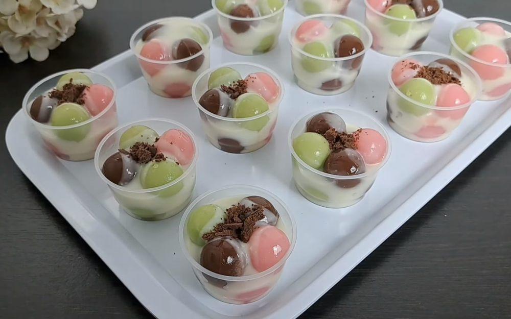 Kreasi Puding Balls 3 Rasa yang Lembut dan Creamy, Gampang Dibuat