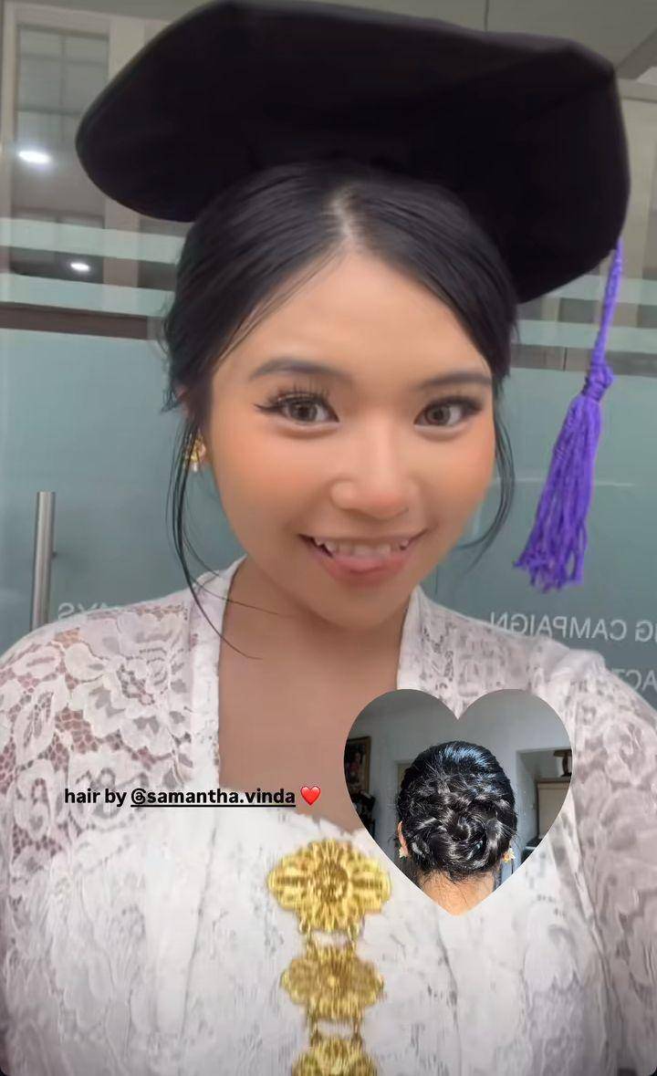 Adik Joshua Wisuda (Instagram.com/jocelynshrmn)