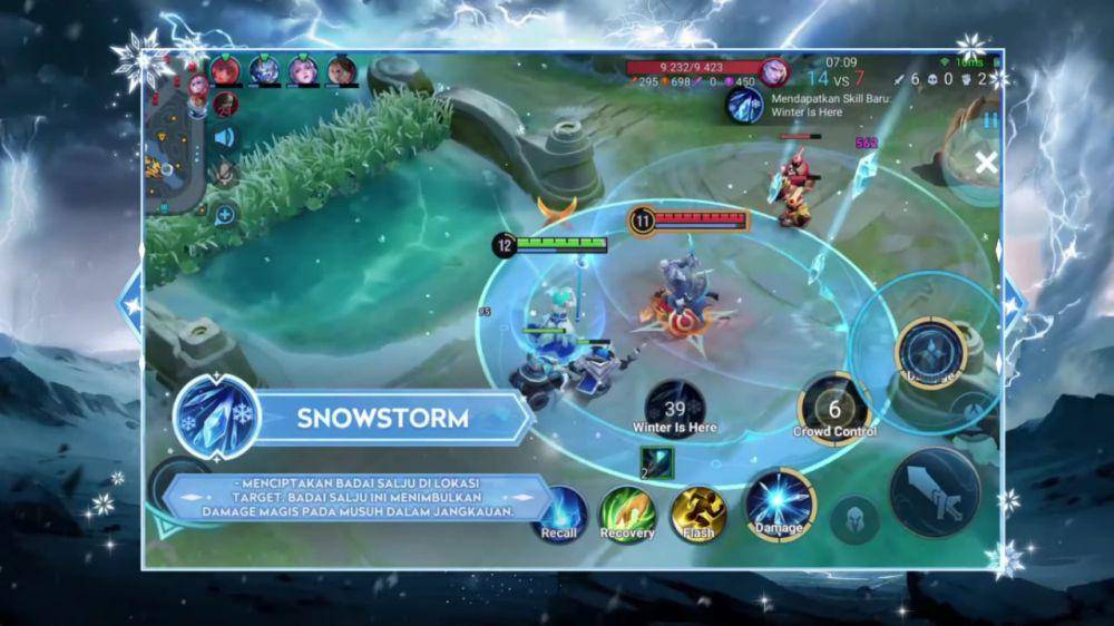 contoh skill tambahan di mode Snowy Brawl Honor of Kings (dok. TiMi Studio Group/Honor of Kings)