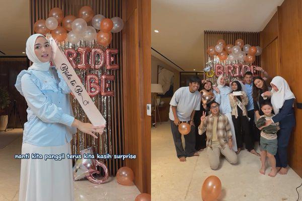 7 Potret Citra Kirana Kasih Kejutan Bridal Shower Buat Karyawan, Niat!