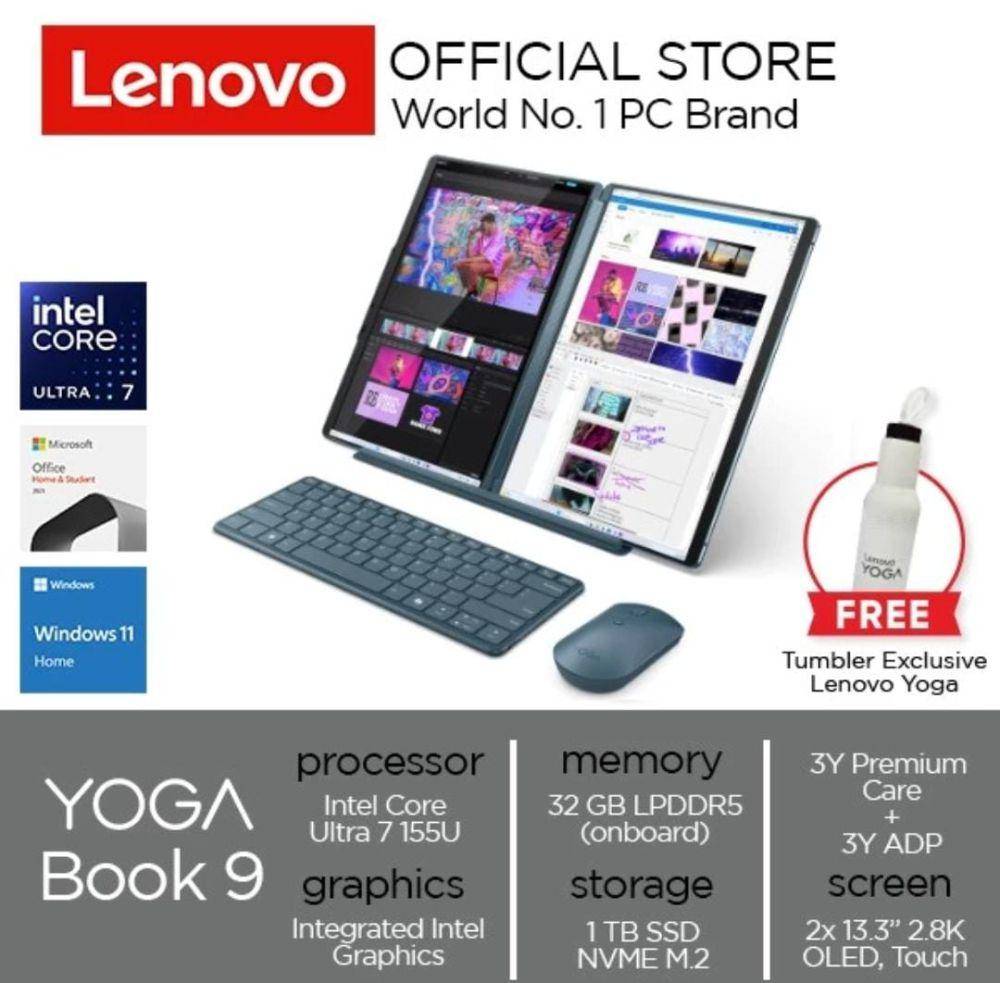 Lenovo Yoga Book 9 13IMU9 (tokopedia.com/Lenovo Official)