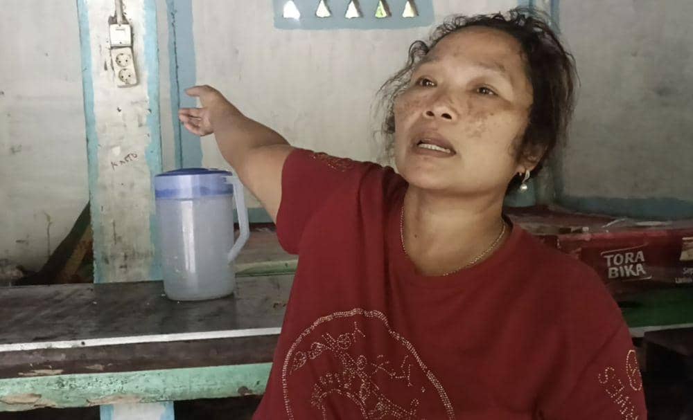 Lestari warga Desa Sembahe seorang pemilik warung (dok.Istimewa)