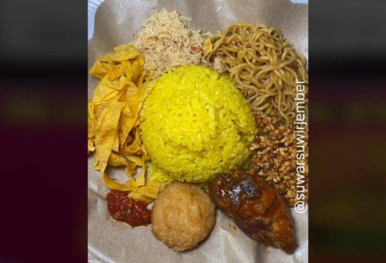 Nasi Kuning Rakyat (tiktok.com/@suwarsuwirjember)