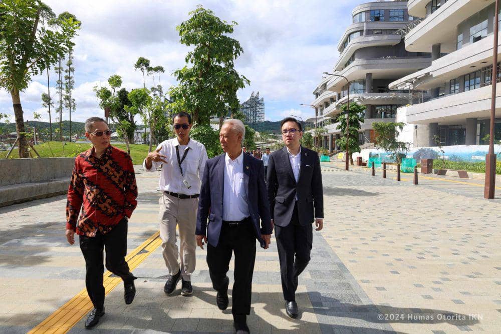 Delegasi Sabah saat berada di Kawasan Inti Pusat Pemerintahan (KIPP) IKN. (Dok. Humas OIKN)