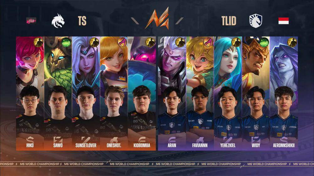 Team Liquid ID vs Team Spirit (youtube.com/MPL Indonesia)